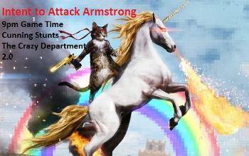 It is a cat. On a unicorn. That is breathing FIRE.