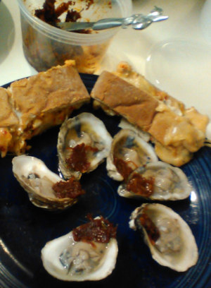 Dinner is served. Well, appetizer, anyway. Dinner is served. Well, appetizer, anyway.