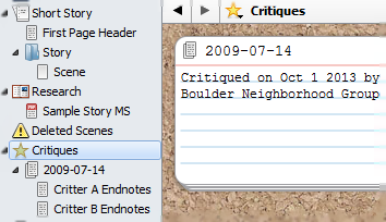 Yes, there really is a gap of five years between the completion of the draft and its latest critque. I'm getting better--! Yes, there really is a gap of five years between the completion of the draft and its latest critque. I'm getting better--!
